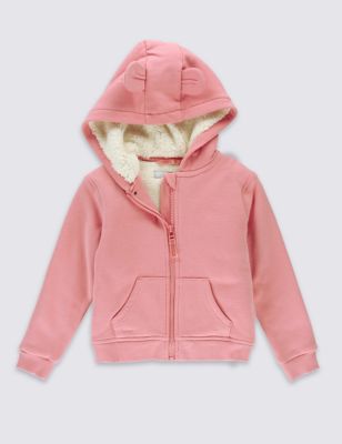 Cotton Rich Lined Hooded Top &#40;3 Months - 5 Years&#41;